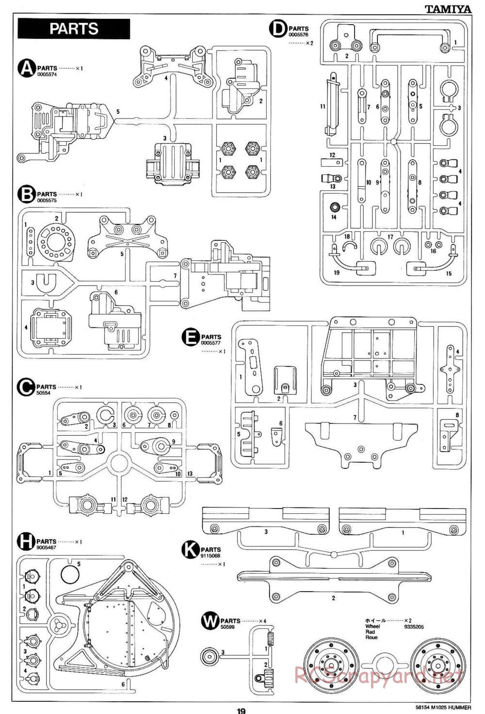 Tamiya - M1025 Hummer - TA-01 Chassis - Manual - Page 19
