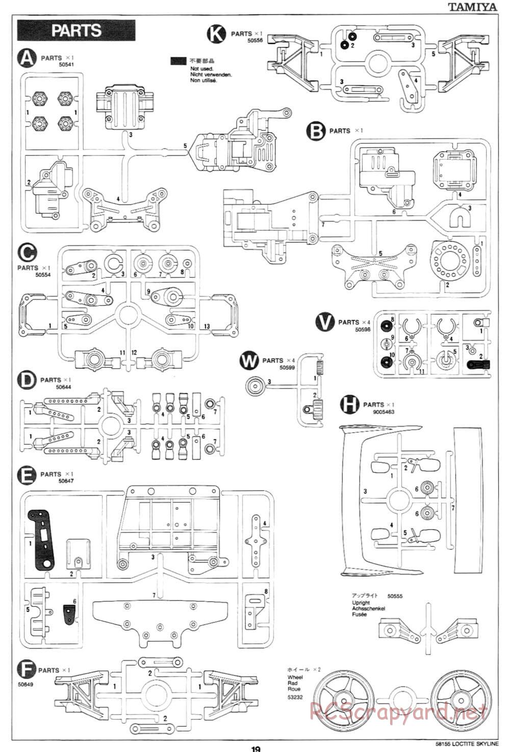 Tamiya - Loctite Nissan Skyline GT-R N1 - TA-02 Chassis - Manual - Page 20
