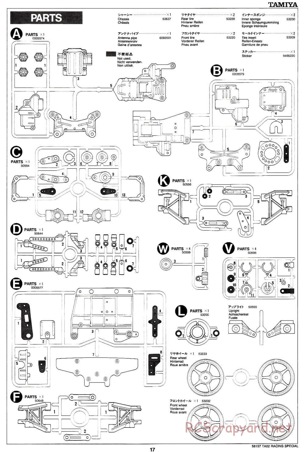Tamiya - TA-02RS Chassis - Manual - Page 17