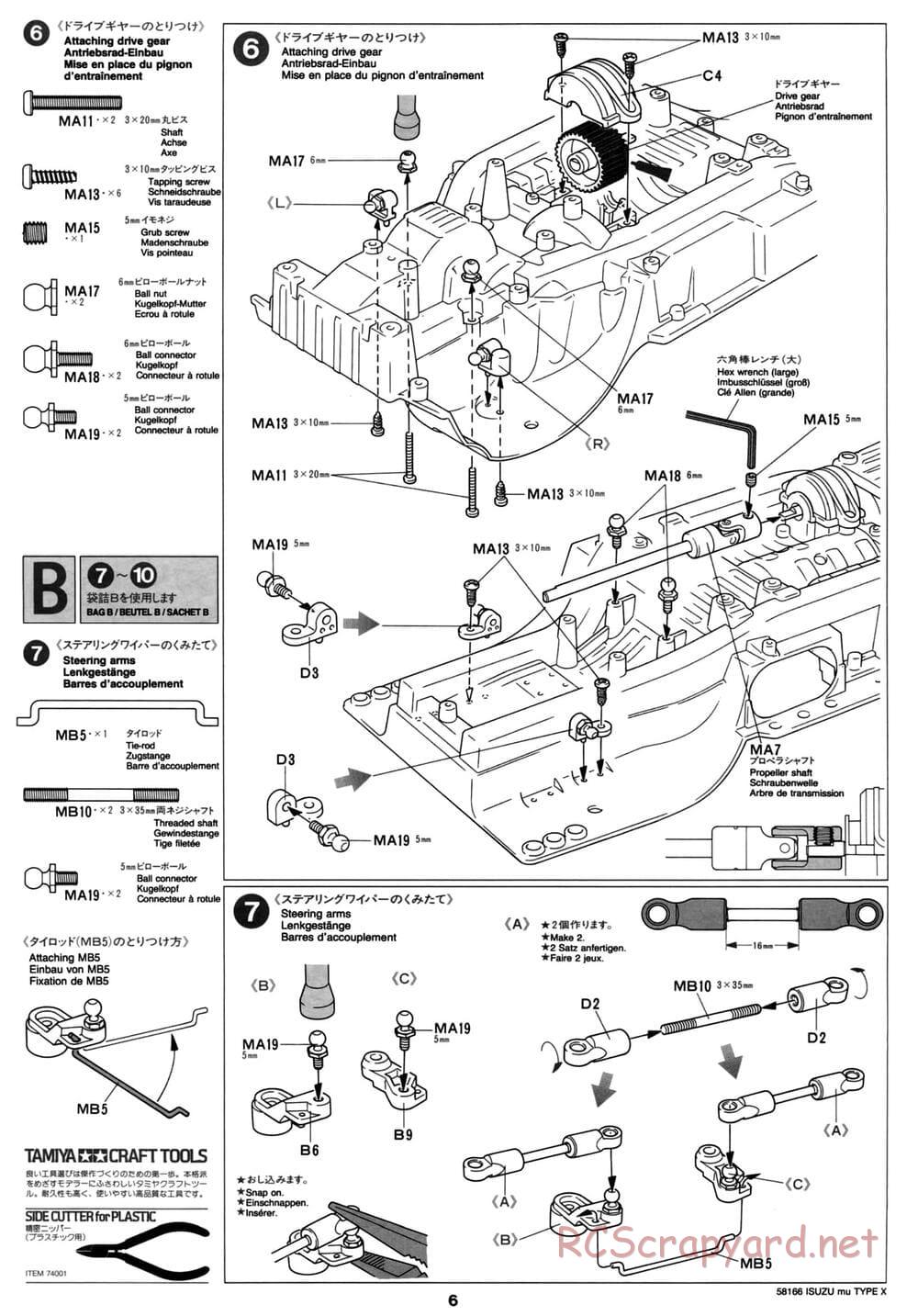 Tamiya - Isuzu Mu Type X - CC-01 Chassis - Manual - Page 6