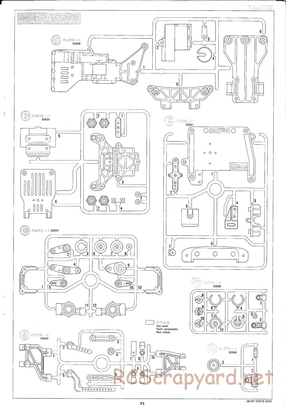 Tamiya - Toyota Toms EXIV JTCC - FF-01 Chassis - Manual - Page 21