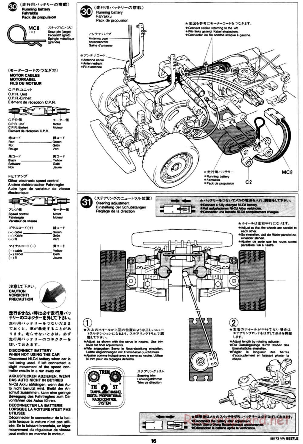 Tamiya - Volkswagen Beetle - M02L Chassis - Manual - Page 16
