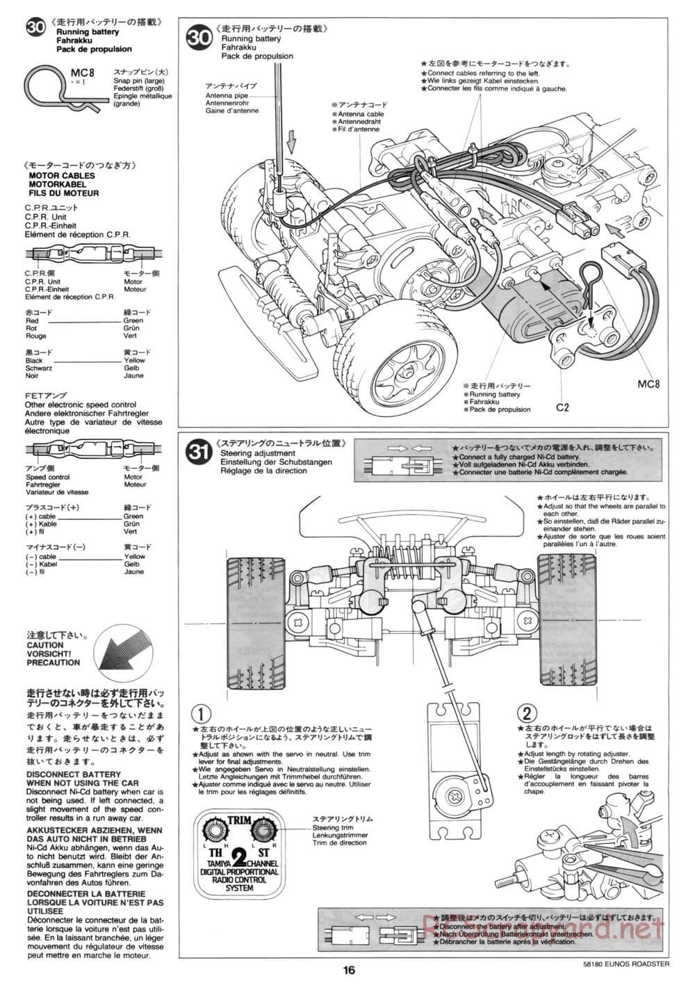 Tamiya - Eunos Roadster - M02M Chassis - Manual - Page 16
