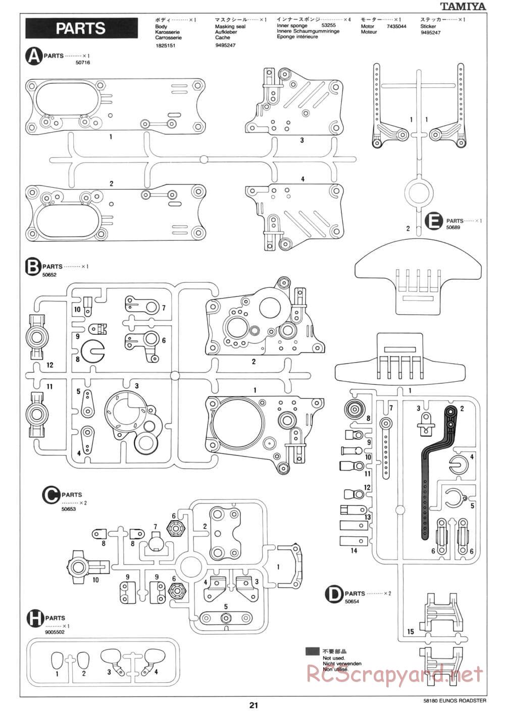 Tamiya - Eunos Roadster - M02M Chassis - Manual - Page 21