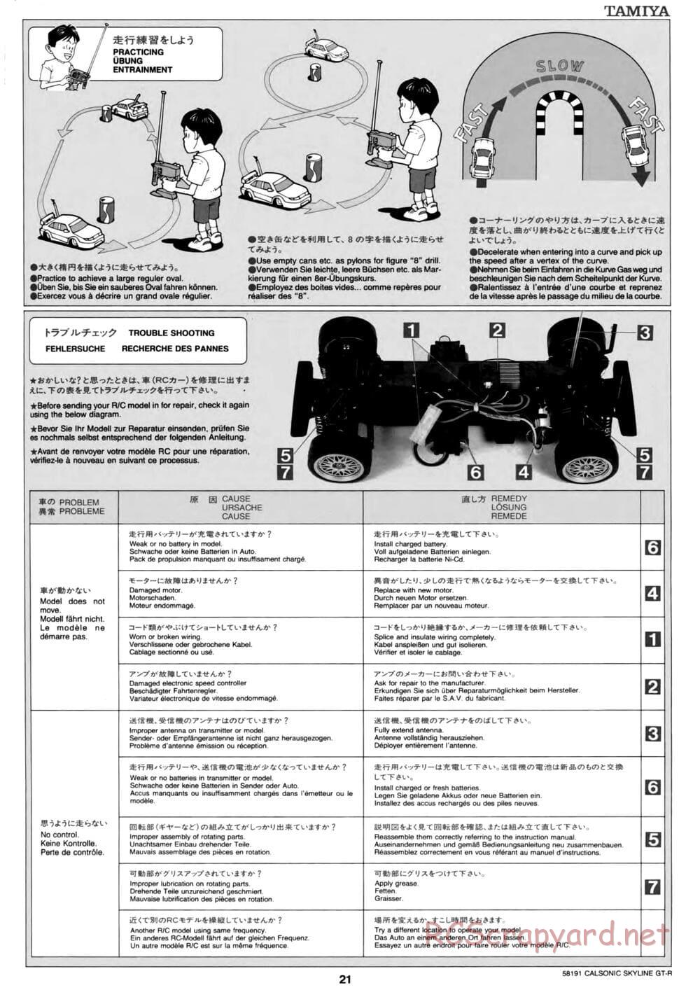 Tamiya - Calsonic Skyline GT-R - TL-01 Chassis - Manual - Page 21