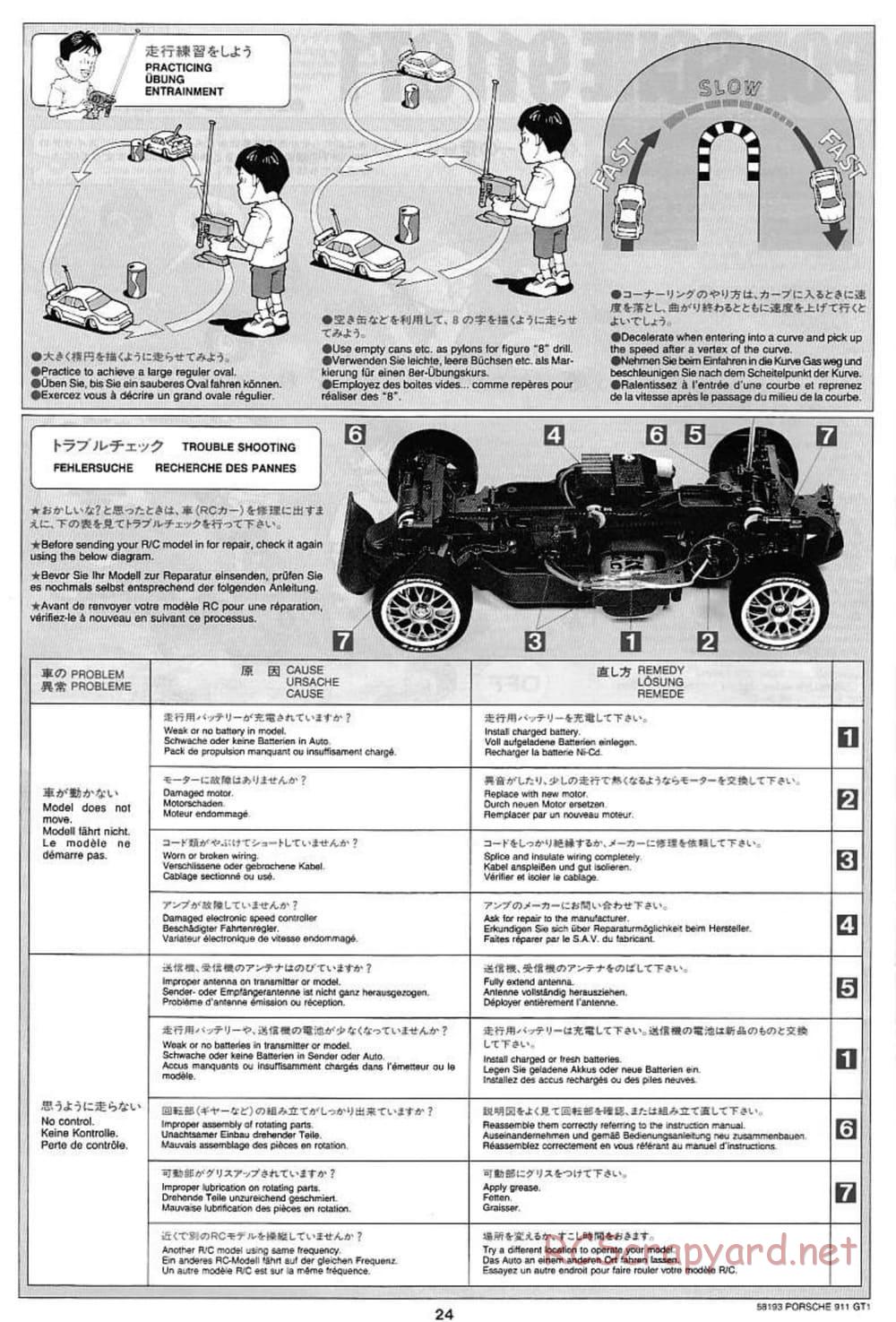 Tamiya - Porsche 911 GT1 - TA-03RS Chassis - Manual - Page 24