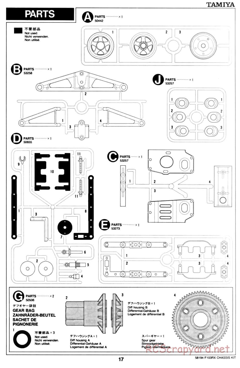 Tamiya - F103RX Chassis - Manual - Page 17