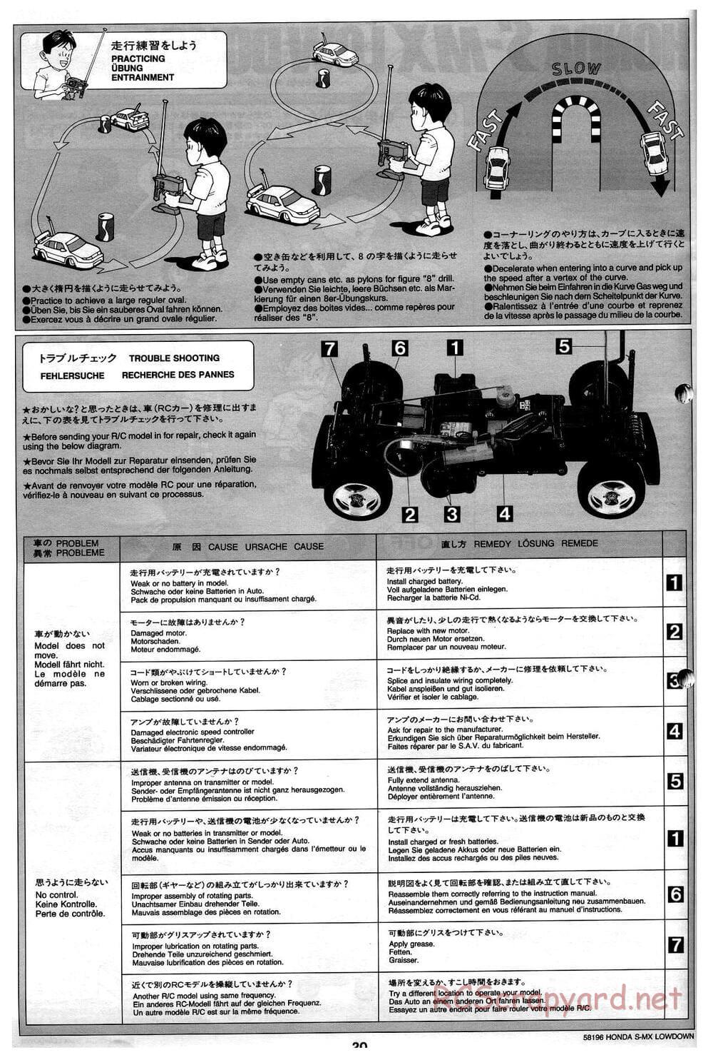Tamiya - Honda S-MX Lowdown - M01 Chassis - Manual - Page 20