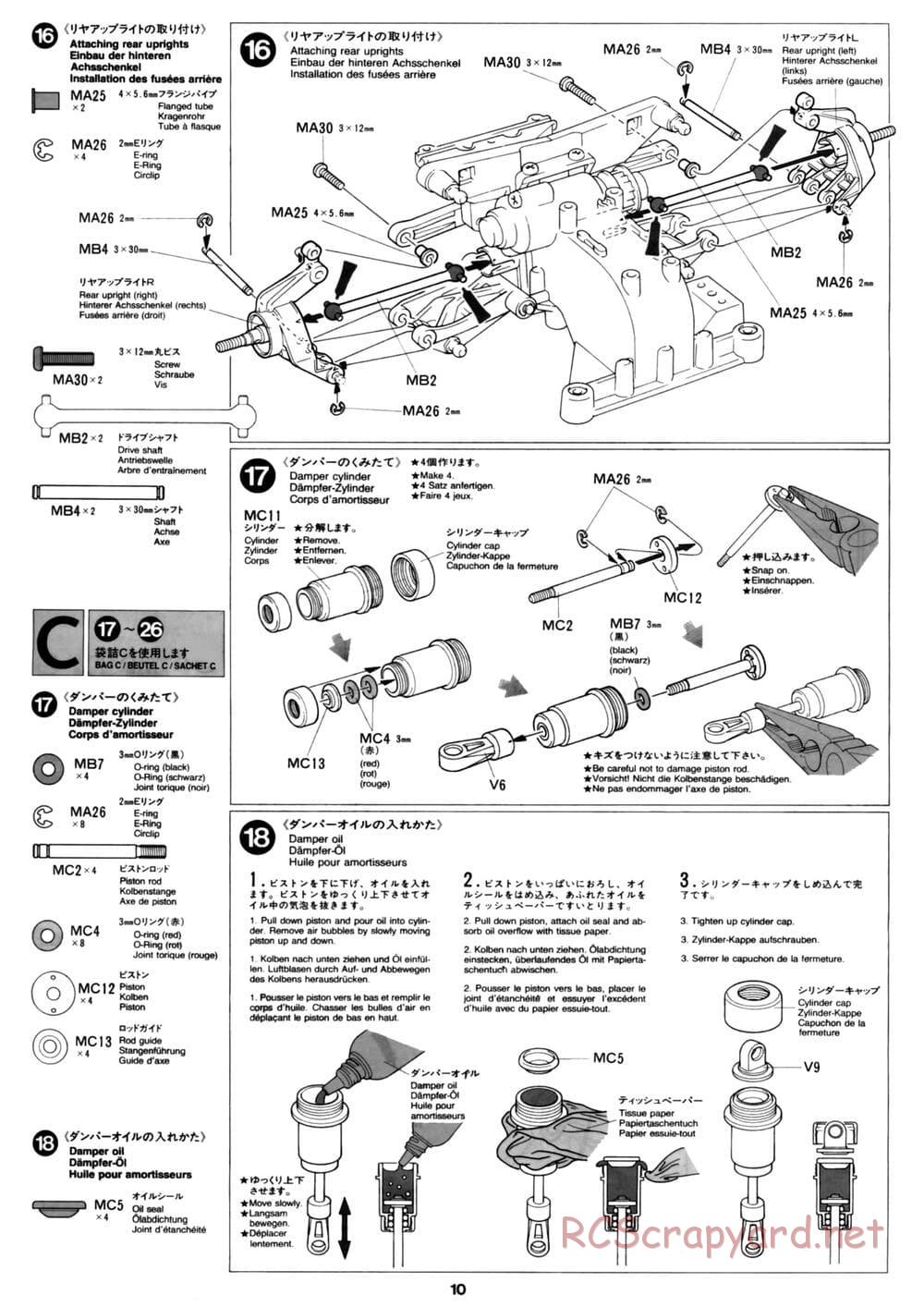Tamiya - David Jun TA03F Pro Chassis - Manual - Page 10