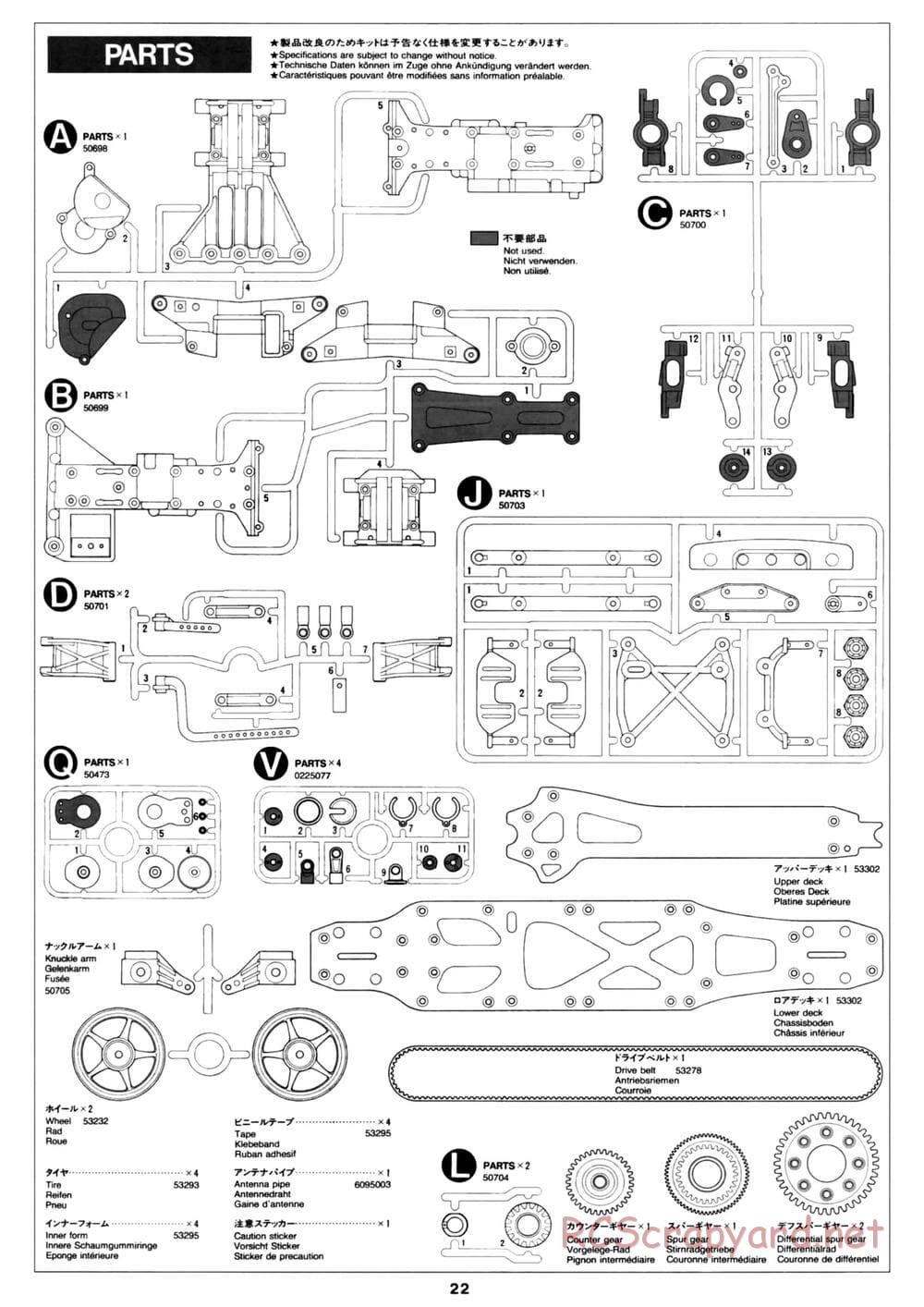 Tamiya - David Jun TA03F Pro Chassis - Manual - Page 22