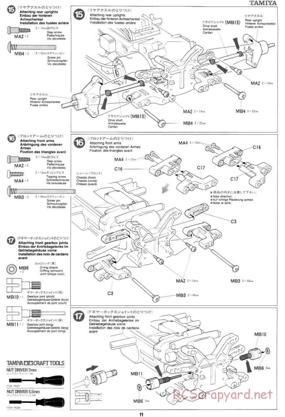 Tamiya - Toyota Celica GT-Four 97 Monte Carlo - TL-01 Chassis - Manual - Page 11