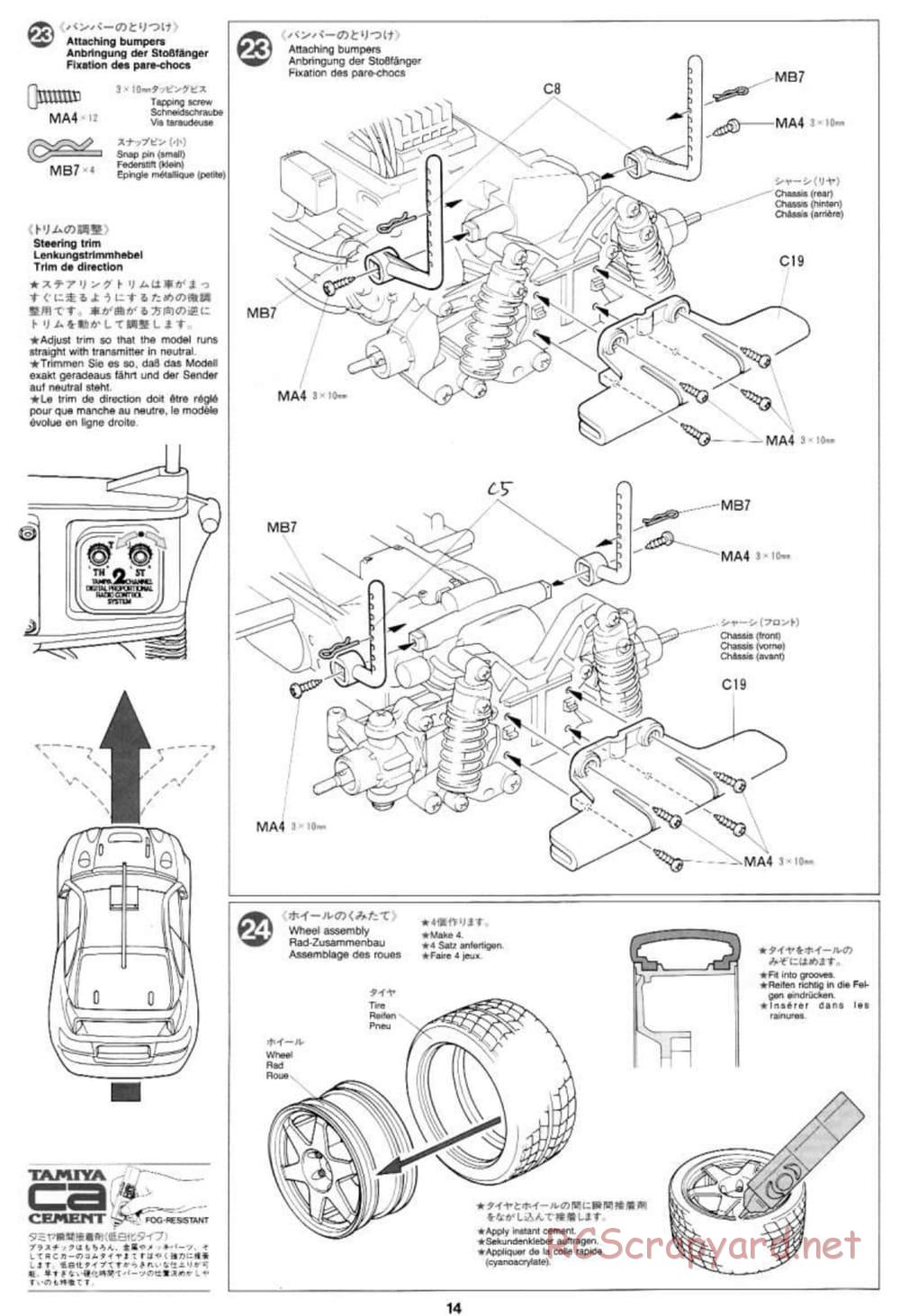 Tamiya - Toyota Celica GT-Four 97 Monte Carlo - TL-01 Chassis - Manual - Page 14