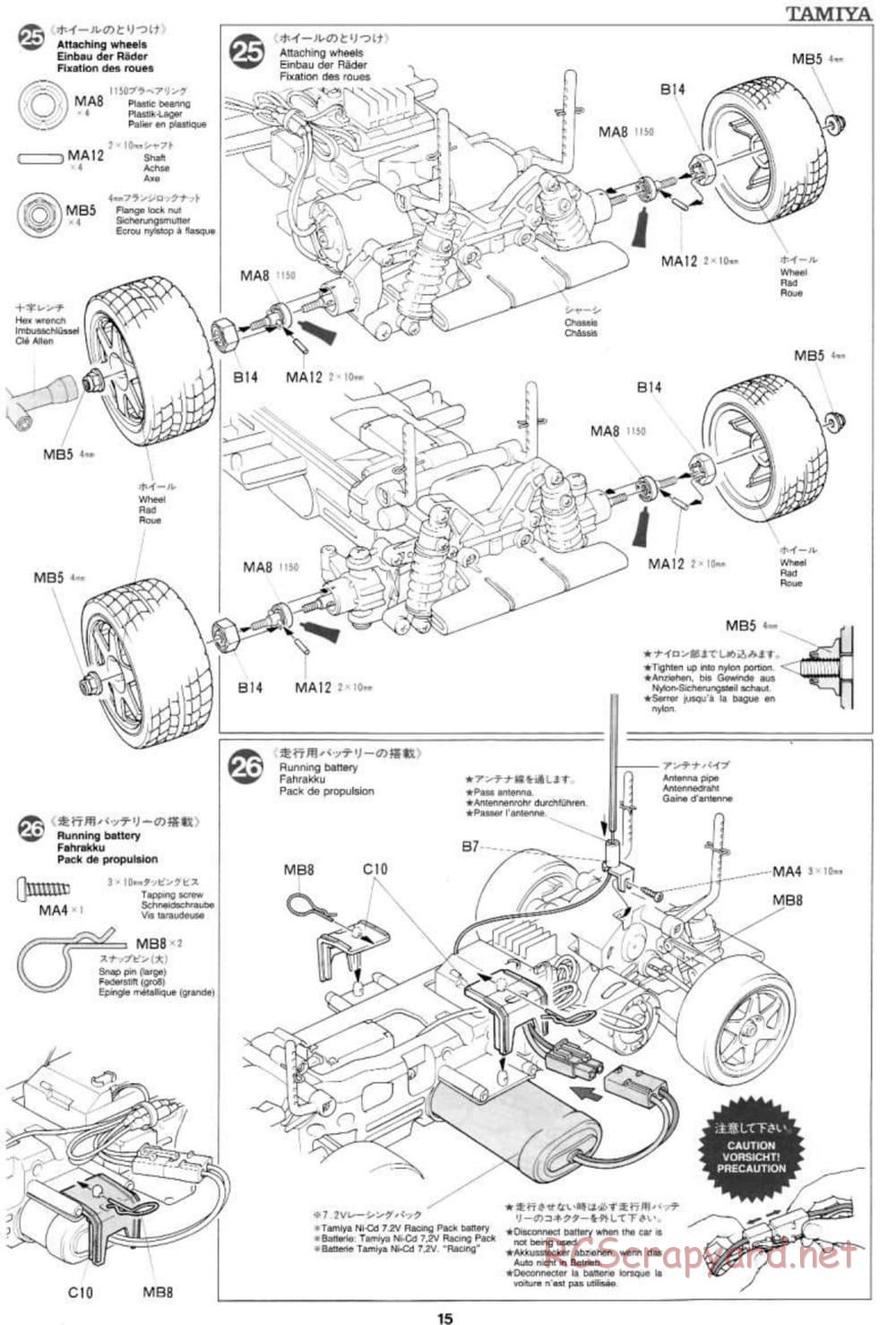 Tamiya - Toyota Celica GT-Four 97 Monte Carlo - TL-01 Chassis - Manual - Page 15