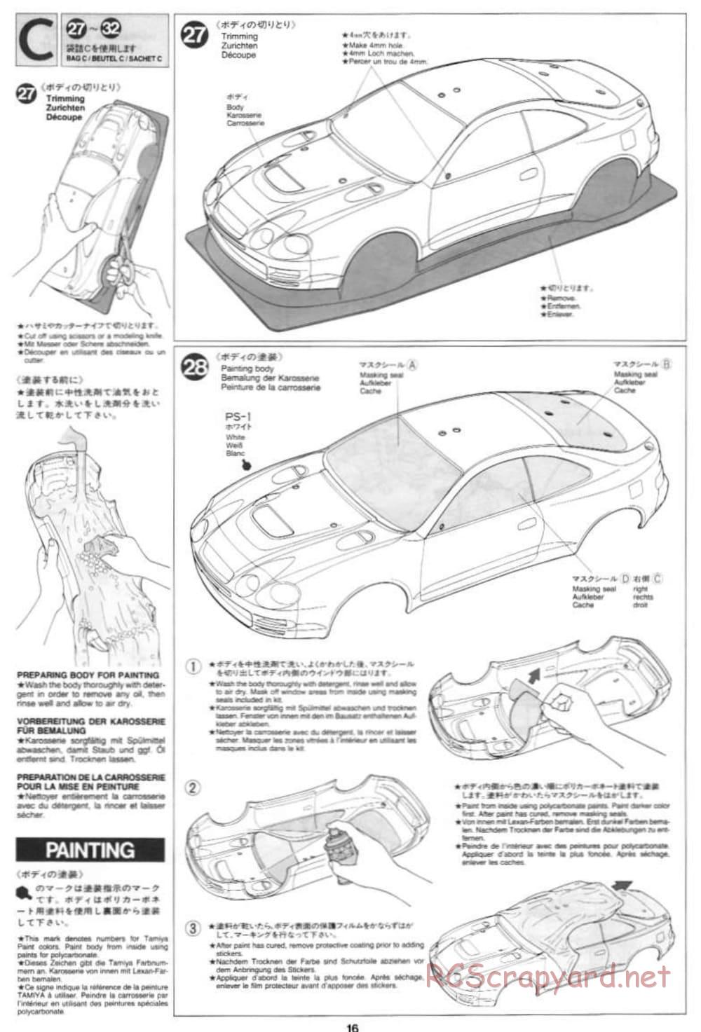 Tamiya - Toyota Celica GT-Four 97 Monte Carlo - TL-01 Chassis - Manual - Page 16