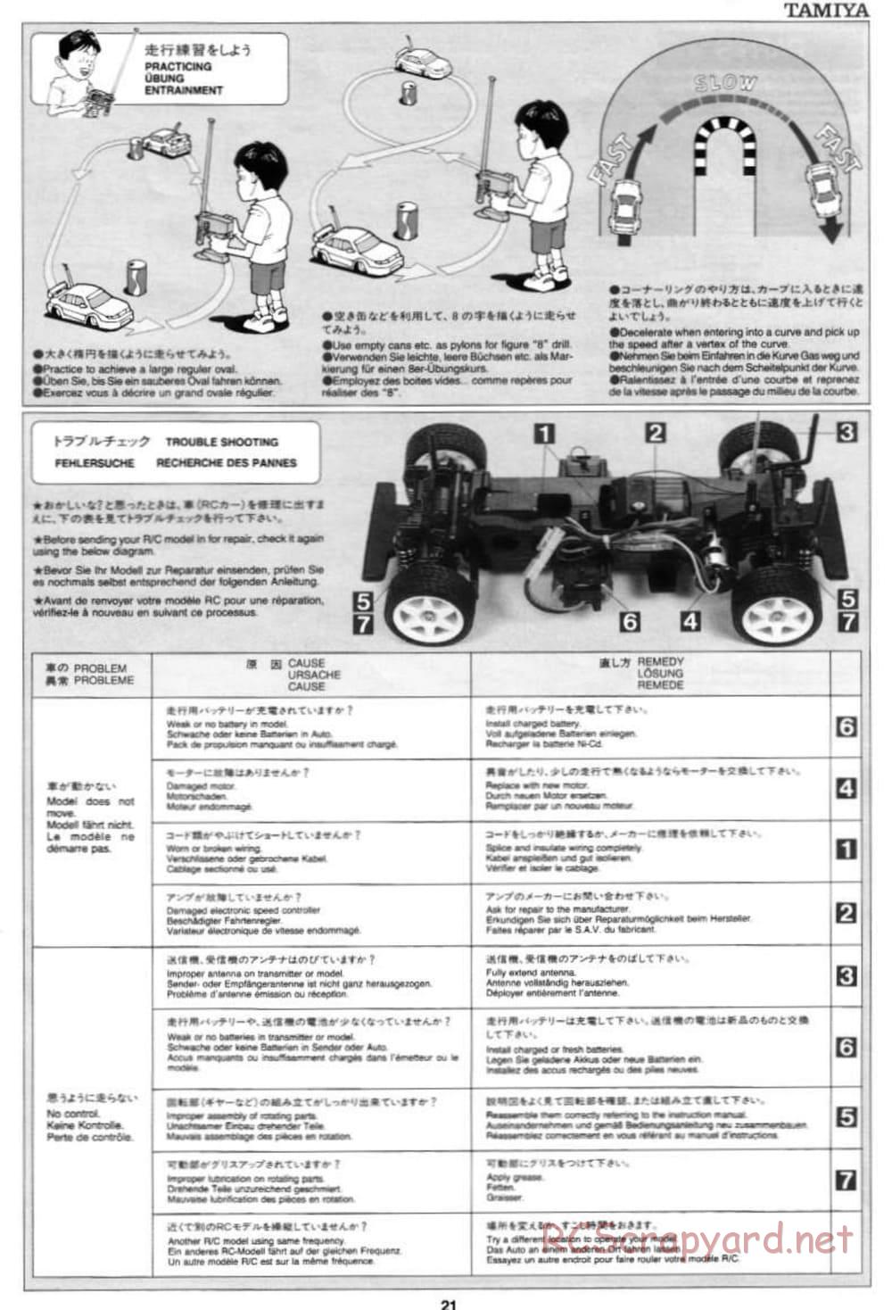 Tamiya - Toyota Celica GT-Four 97 Monte Carlo - TL-01 Chassis - Manual - Page 21