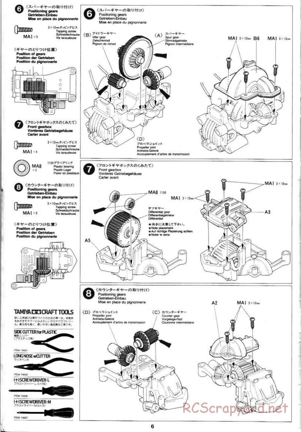Tamiya - Blazing Star Chassis - Manual - Page 6