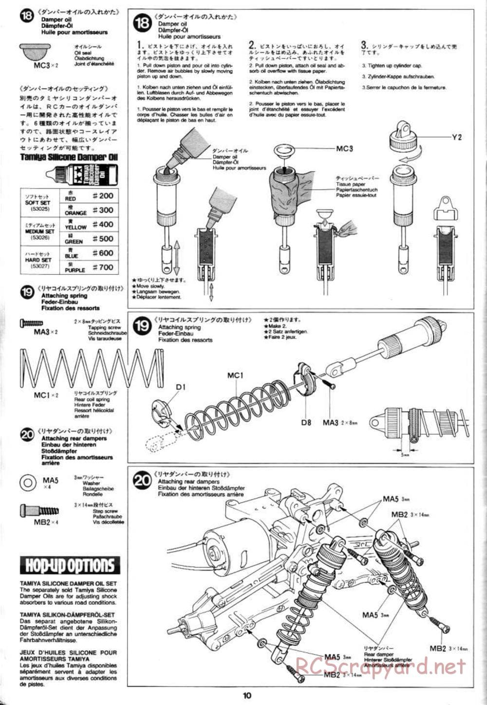 Tamiya - Blazing Star Chassis - Manual - Page 10