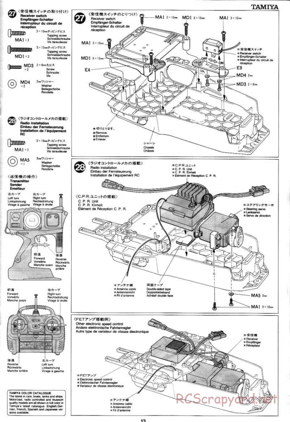 Tamiya - Blazing Star Chassis - Manual - Page 13