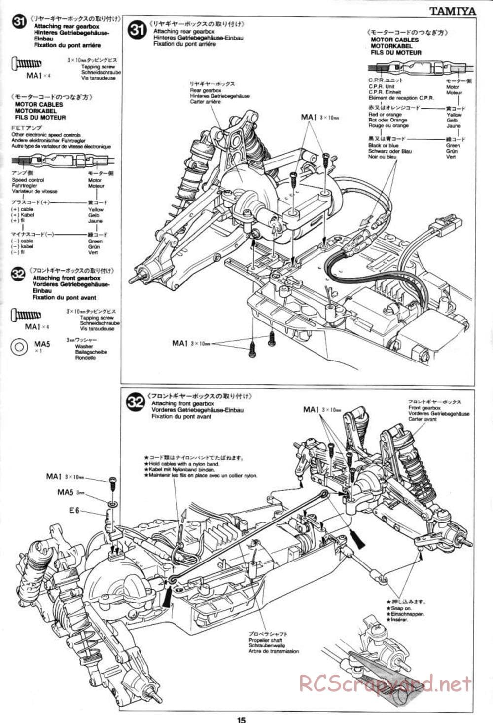 Tamiya - Blazing Star Chassis - Manual - Page 15