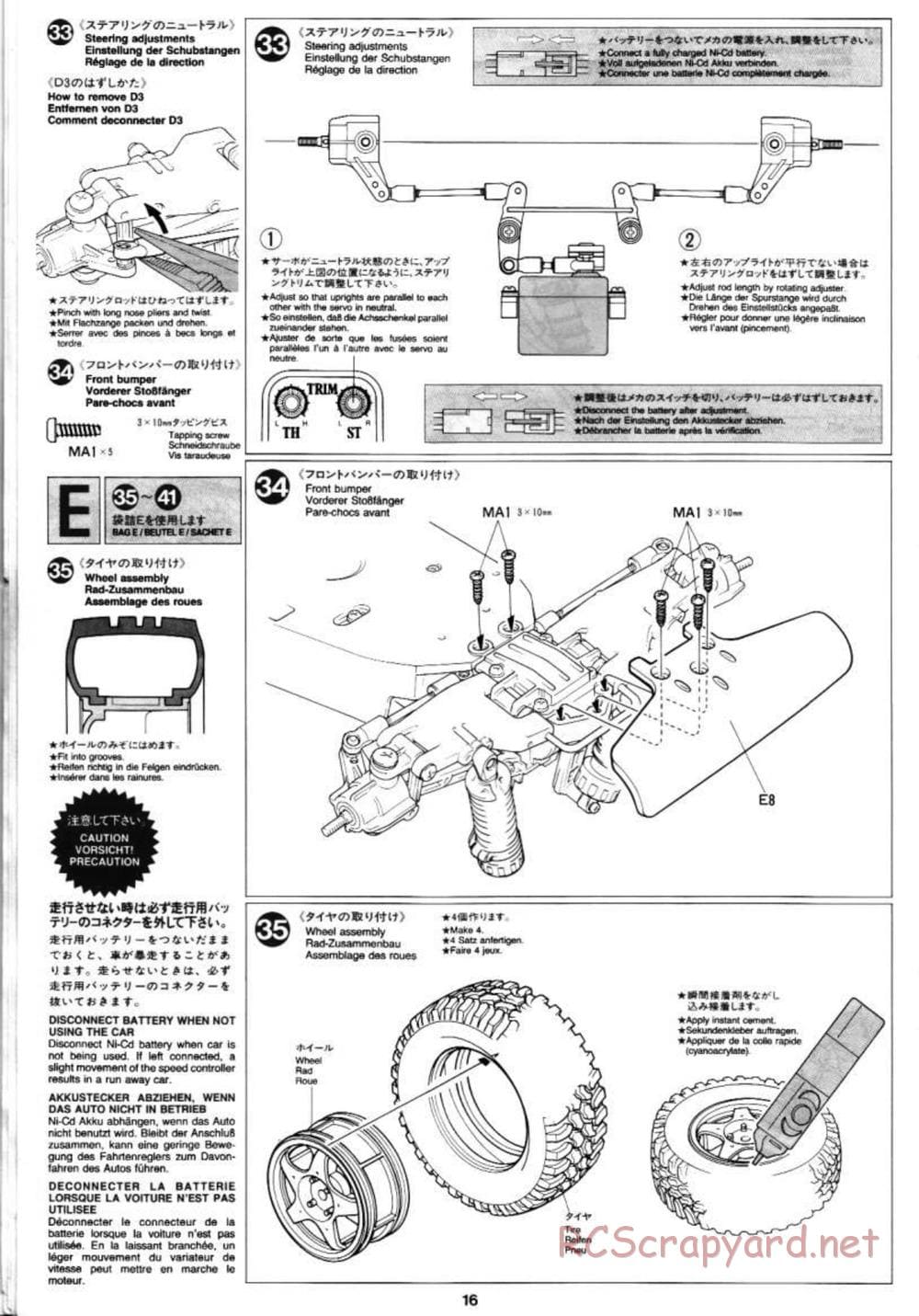 Tamiya - Blazing Star Chassis - Manual - Page 16
