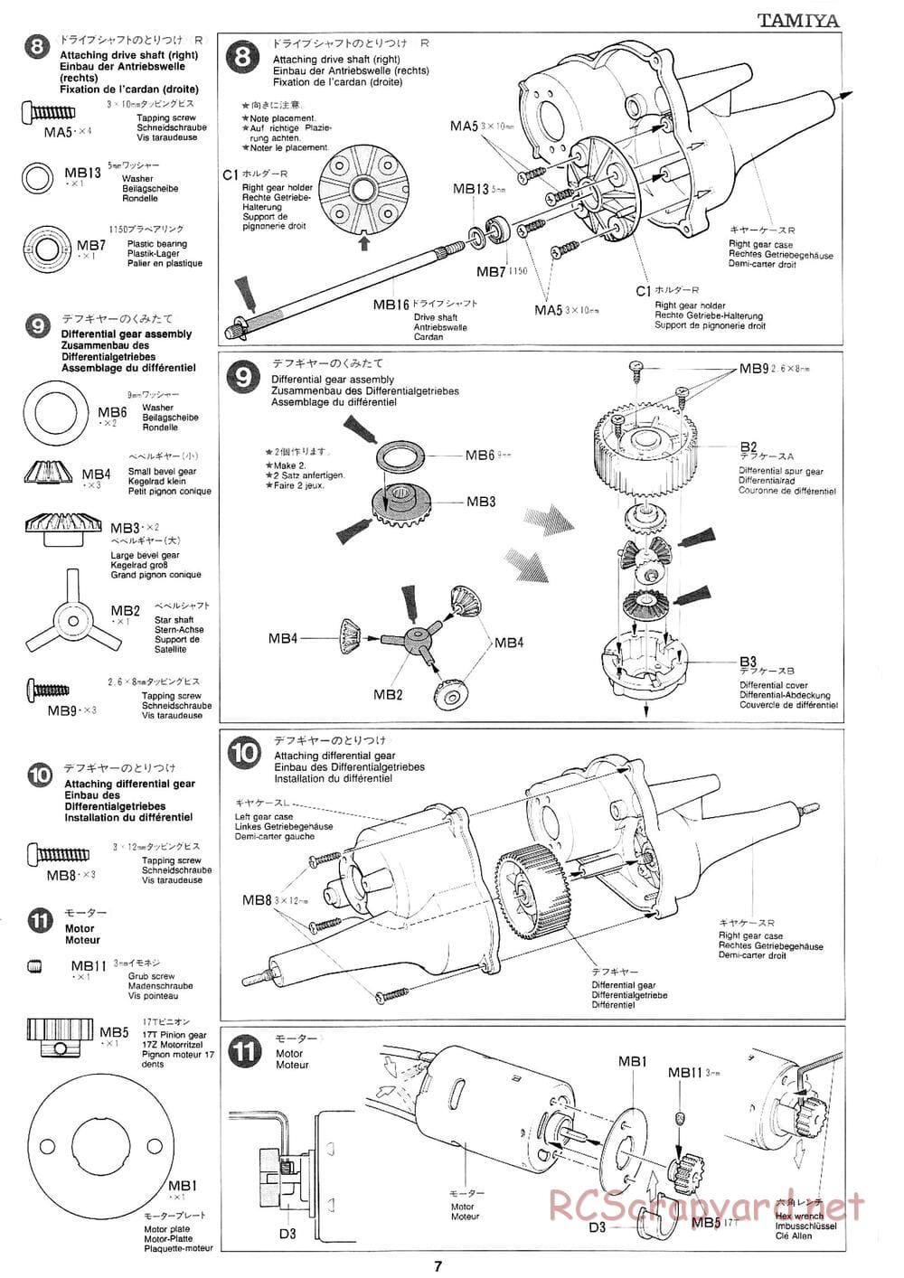 Tamiya - Mad Bull Chassis - Manual - Page 7