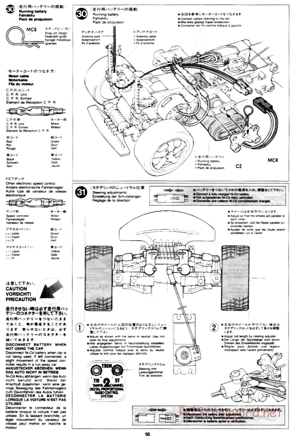 Tamiya - Porsche 911 Carrera - M02L Chassis - Manual - Page 16