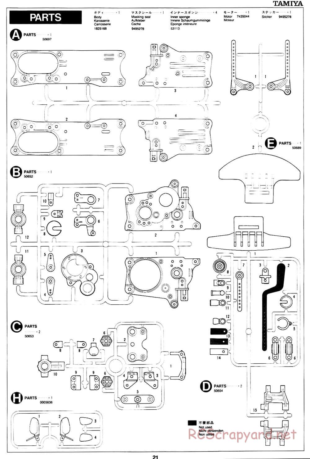 Tamiya - Porsche 911 Carrera - M02L Chassis - Manual - Page 21