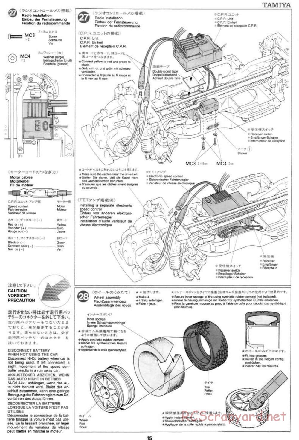 Tamiya - Subaru Impreza WRC 97 - TA-03F Chassis - Manual - Page 15