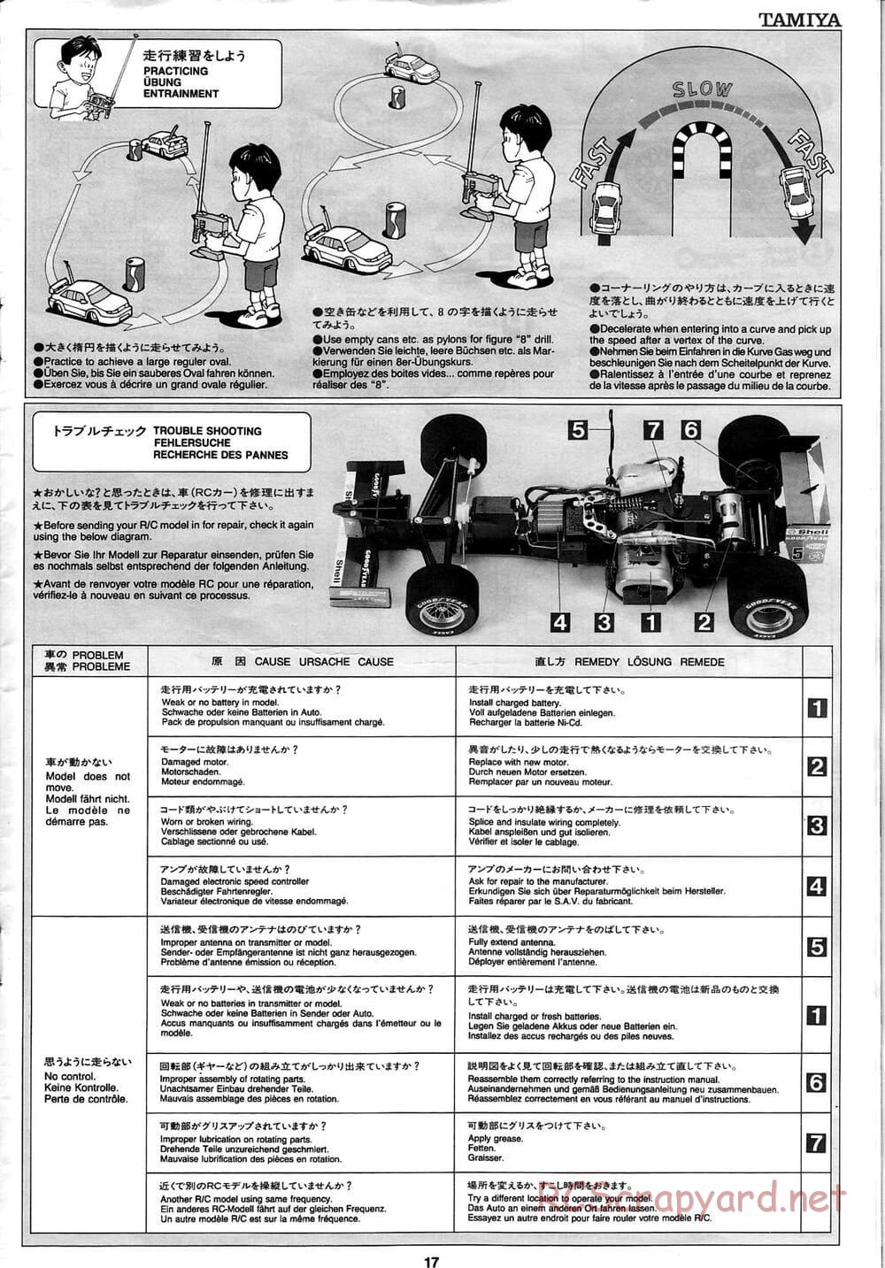 Tamiya - Ferrari F310B - F103RS Chassis - Manual - Page 17