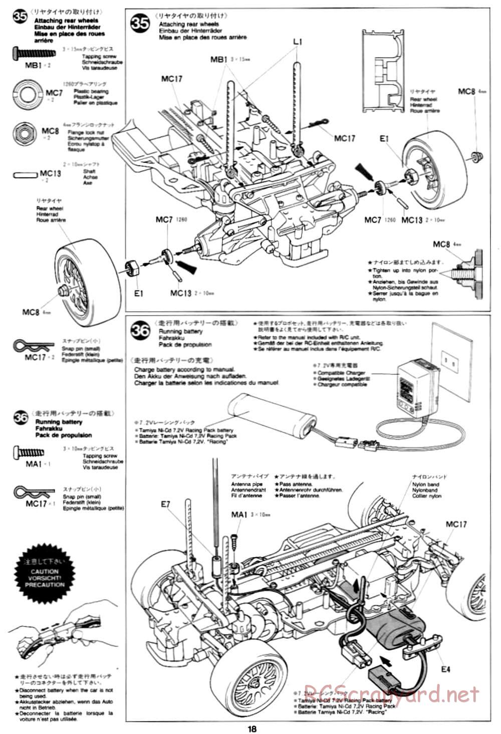 Tamiya - Mercedes CLK-GTR - TA-03R Chassis - Manual - Page 18