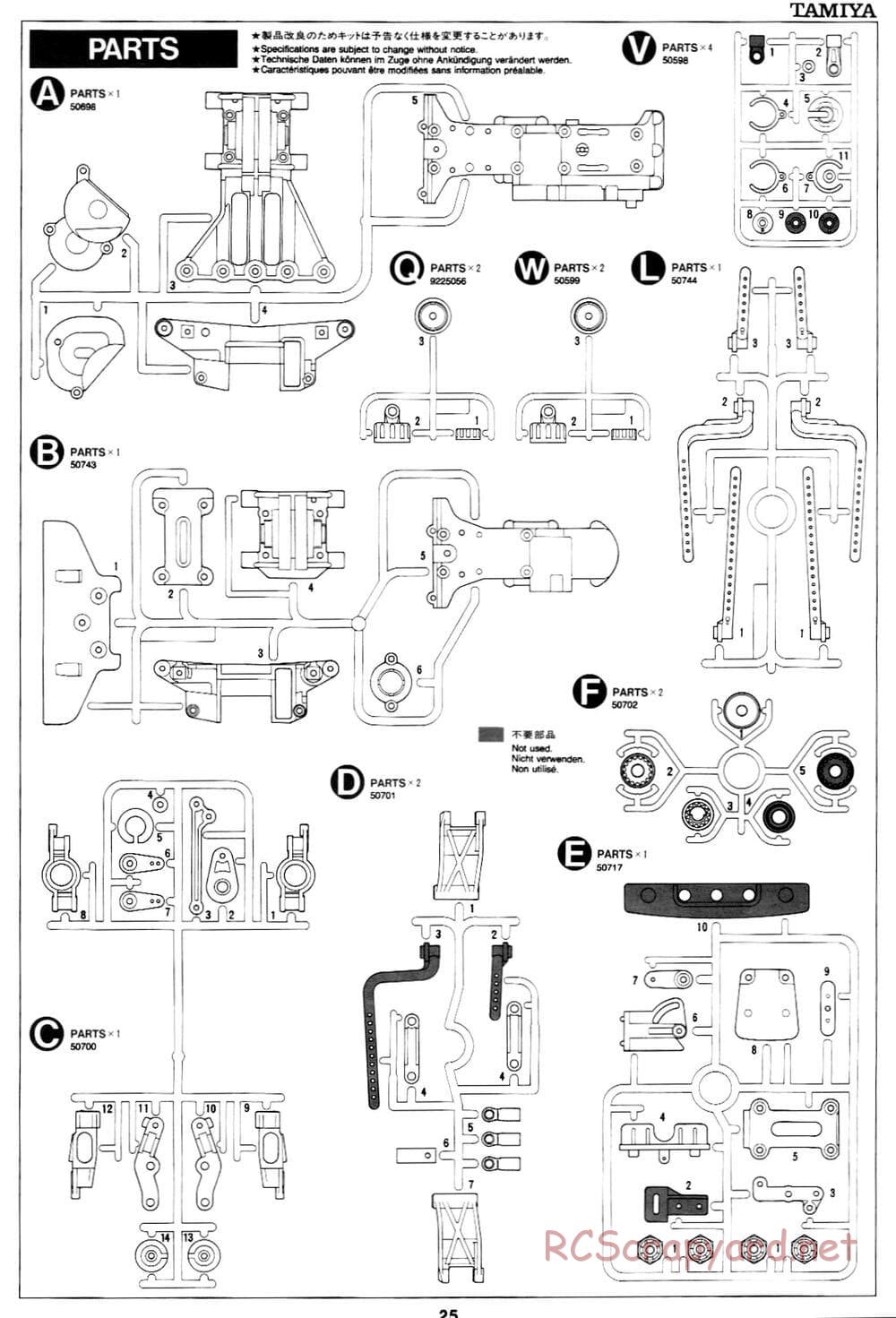 Tamiya - Mercedes CLK-GTR - TA-03R Chassis - Manual - Page 25