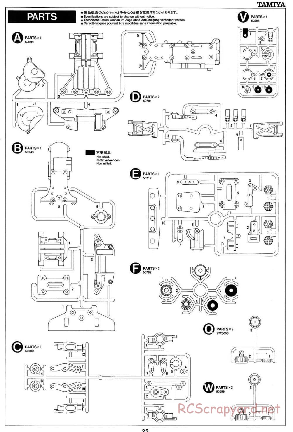 Tamiya - PIAA Porsche 911 - TA-03RS Chassis - Manual - Page 25