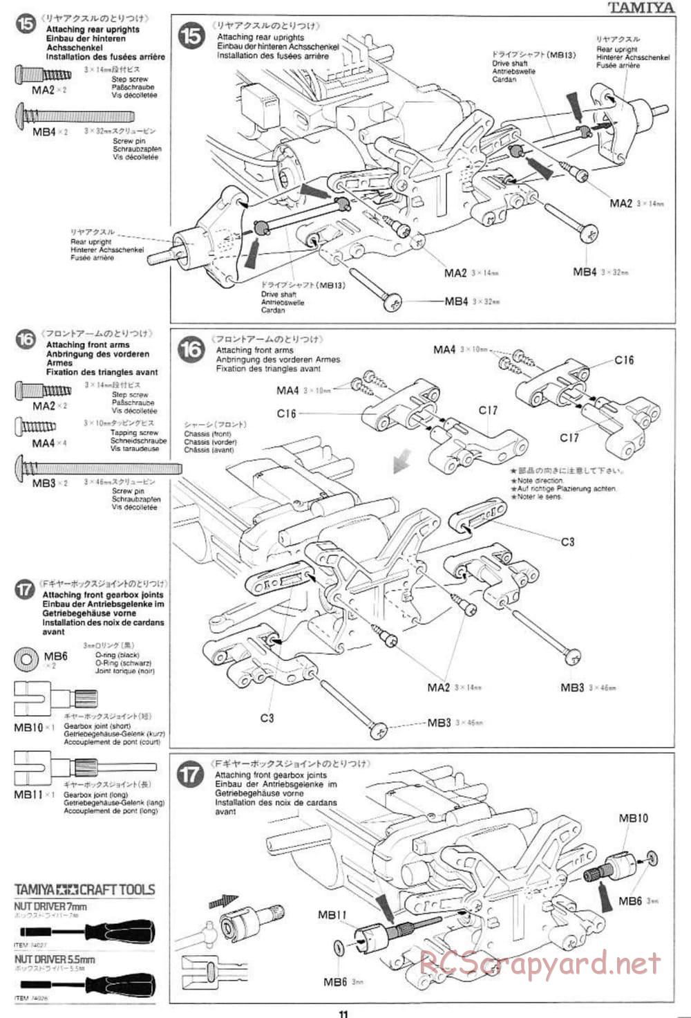 Tamiya - Ford Escort WRC - TL-01 Chassis - Manual - Page 11