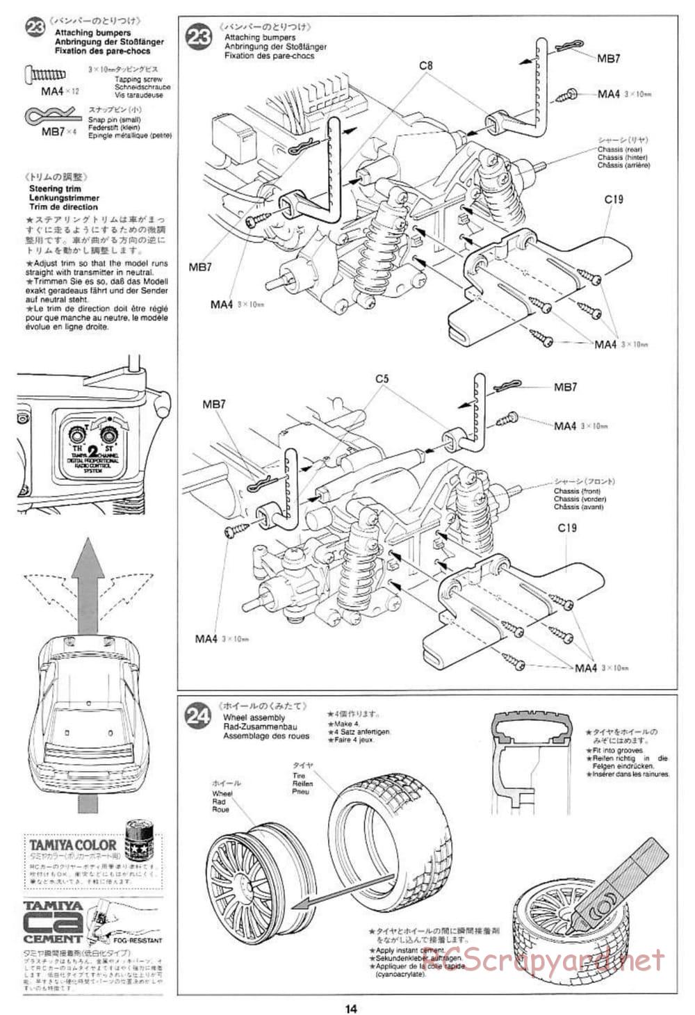 Tamiya - Ford Escort WRC - TL-01 Chassis - Manual - Page 14