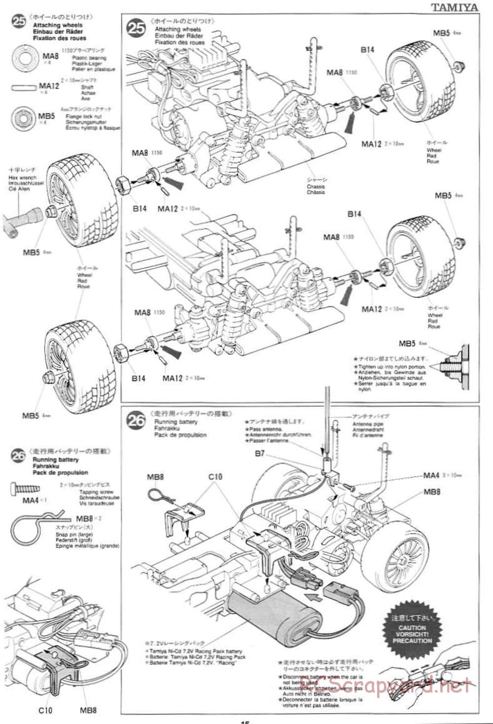 Tamiya - Ford Escort WRC - TL-01 Chassis - Manual - Page 15