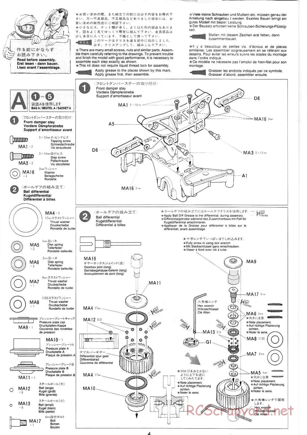 Tamiya - Volkswagen New Beetle - FF-01 Chassis - Manual - Page 2