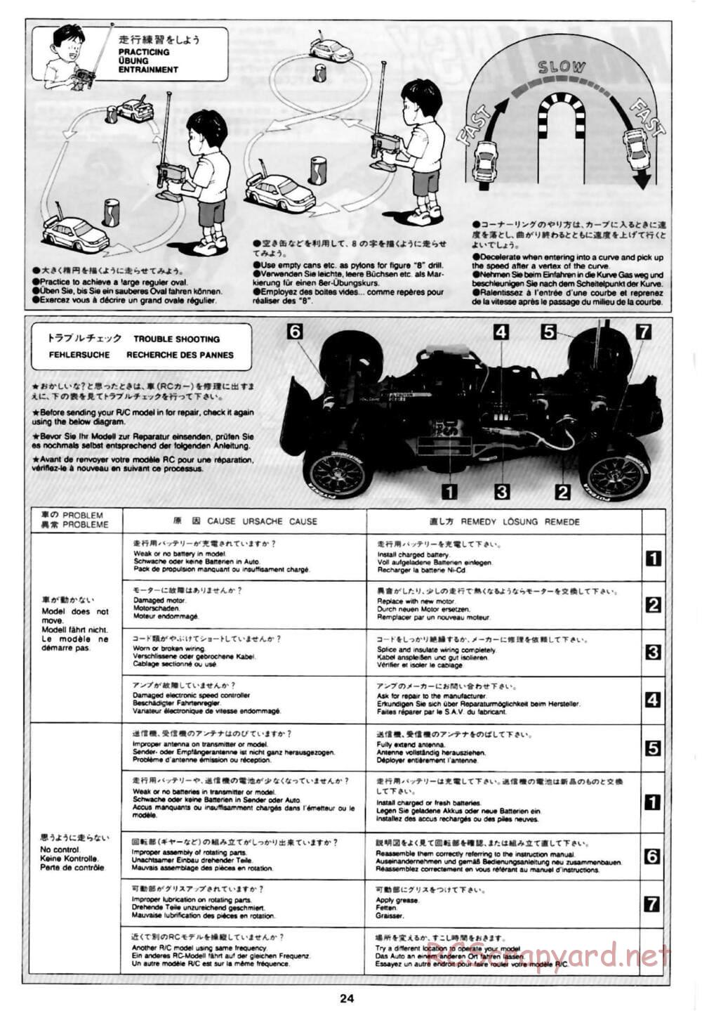 Tamiya - Mobil 1 NSX - TA-03R Chassis - Manual - Page 24