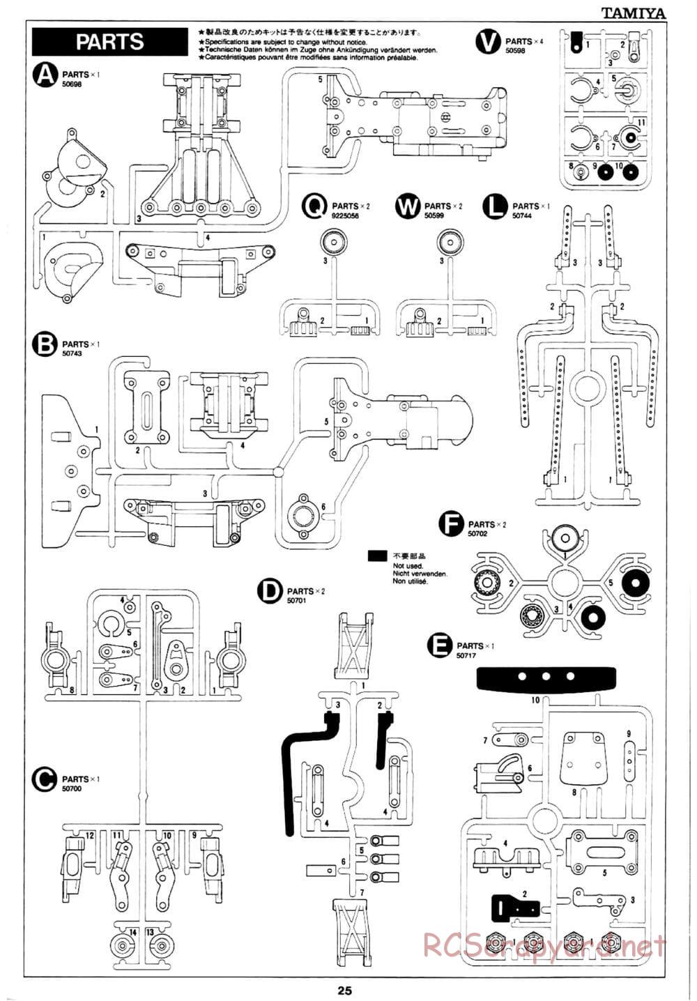 Tamiya - Mobil 1 NSX - TA-03R Chassis - Manual - Page 25