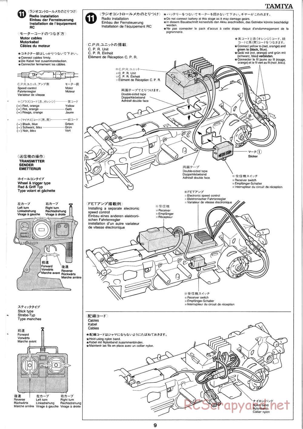 Tamiya - Baja Champ - TL-01B Chassis - Manual - Page 9