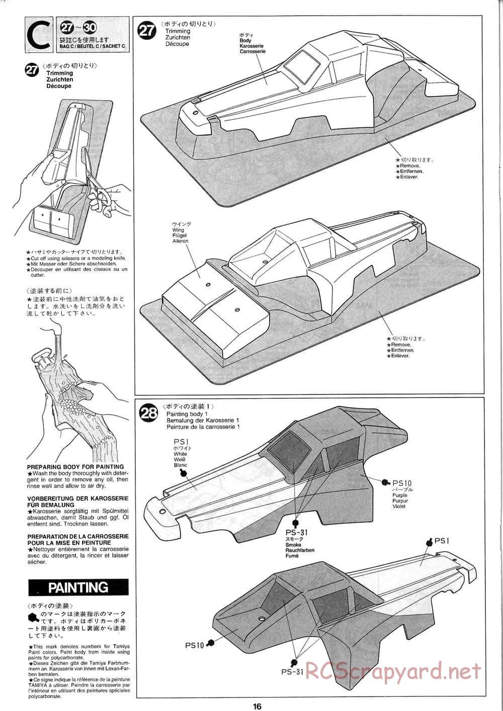 Tamiya - Baja Champ - TL-01B Chassis - Manual - Page 16