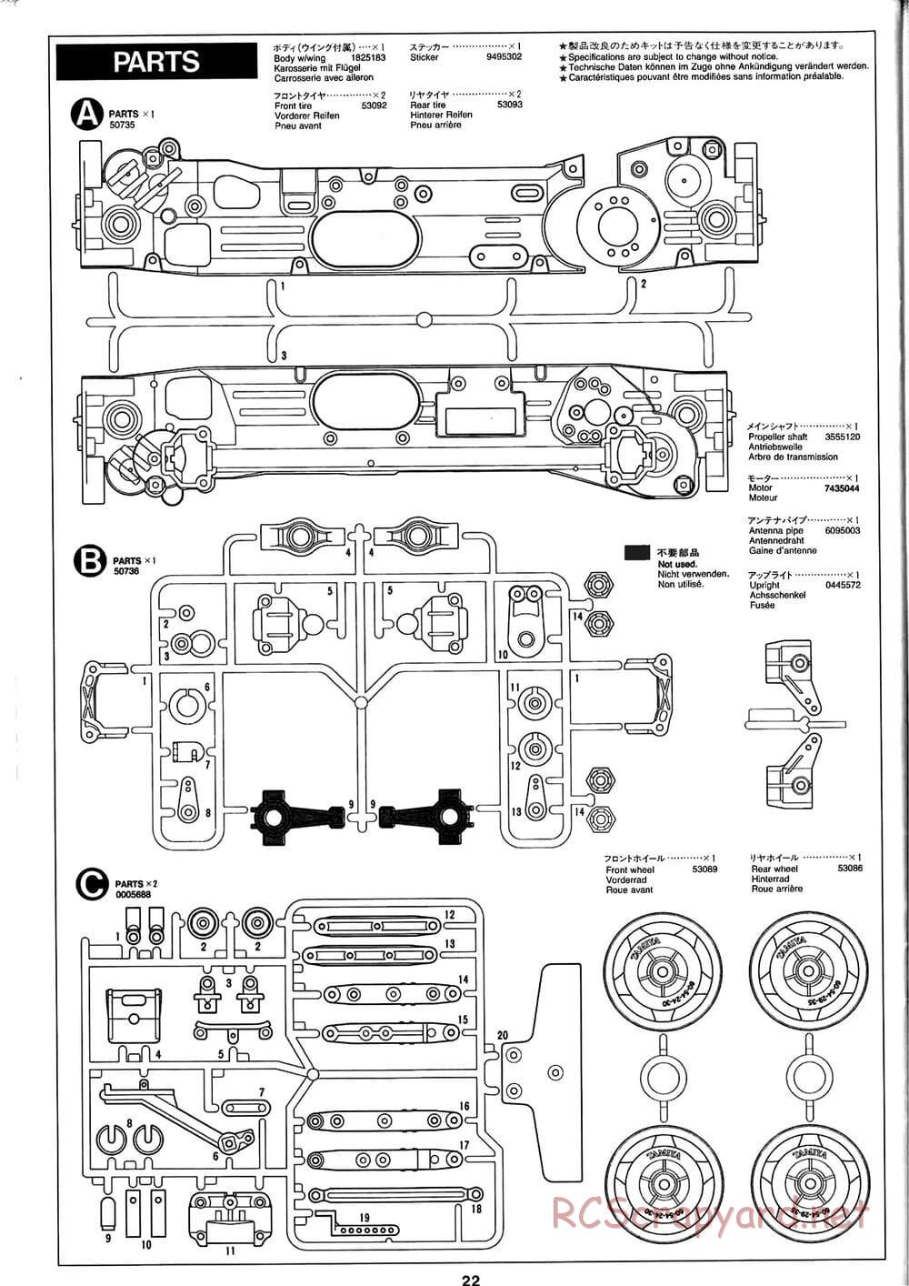 Tamiya - Baja Champ - TL-01B Chassis - Manual - Page 22