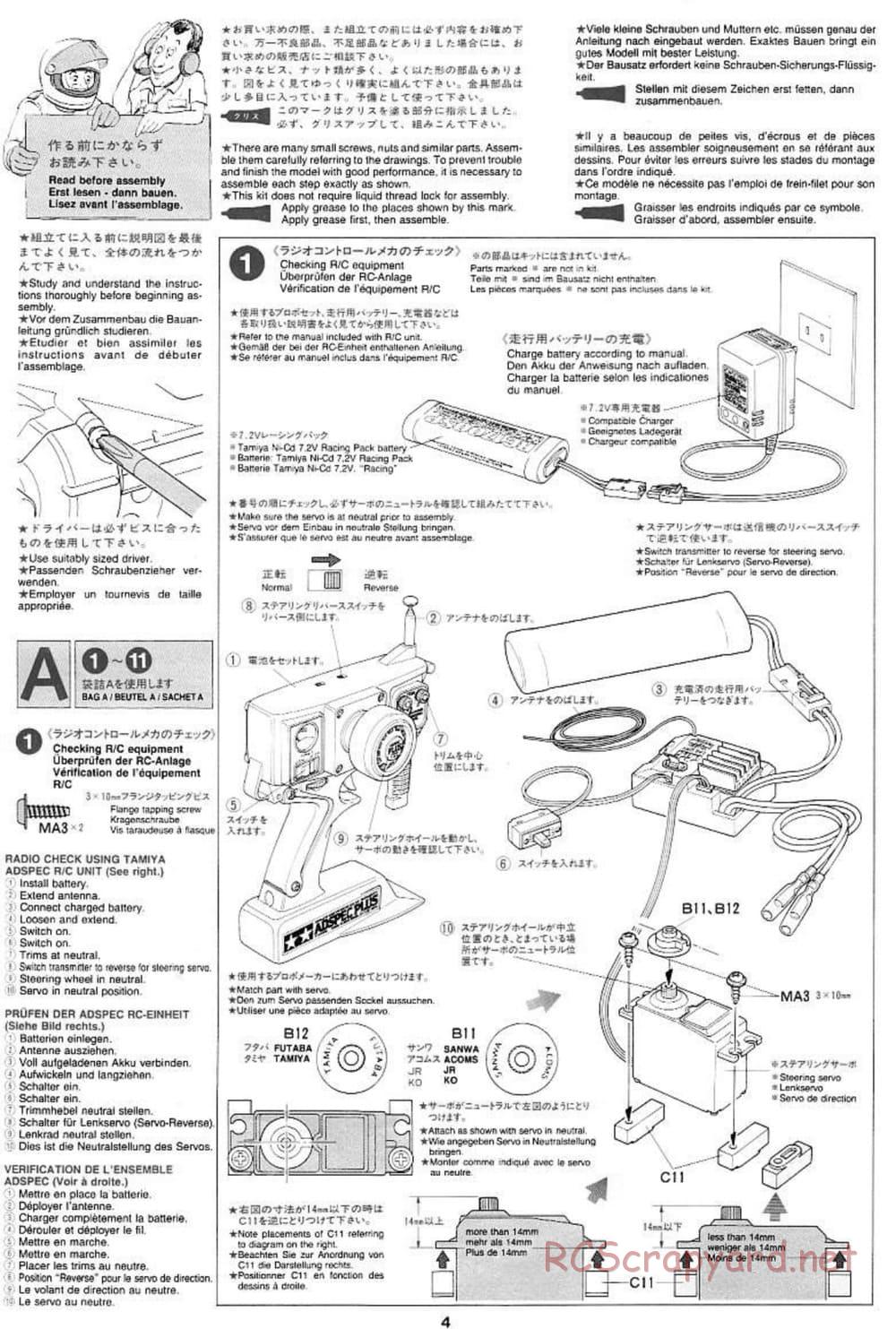 Tamiya - Ford SVT F-150 Lightning - TL-01 Chassis - Manual - Page 4