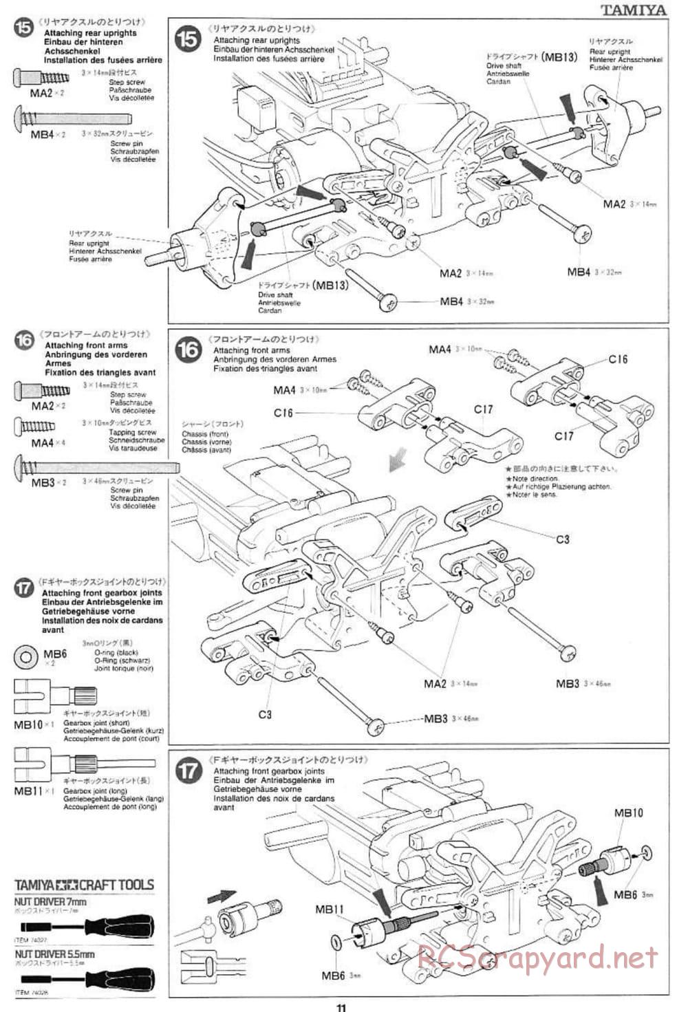 Tamiya - Ford SVT F-150 Lightning - TL-01 Chassis - Manual - Page 11