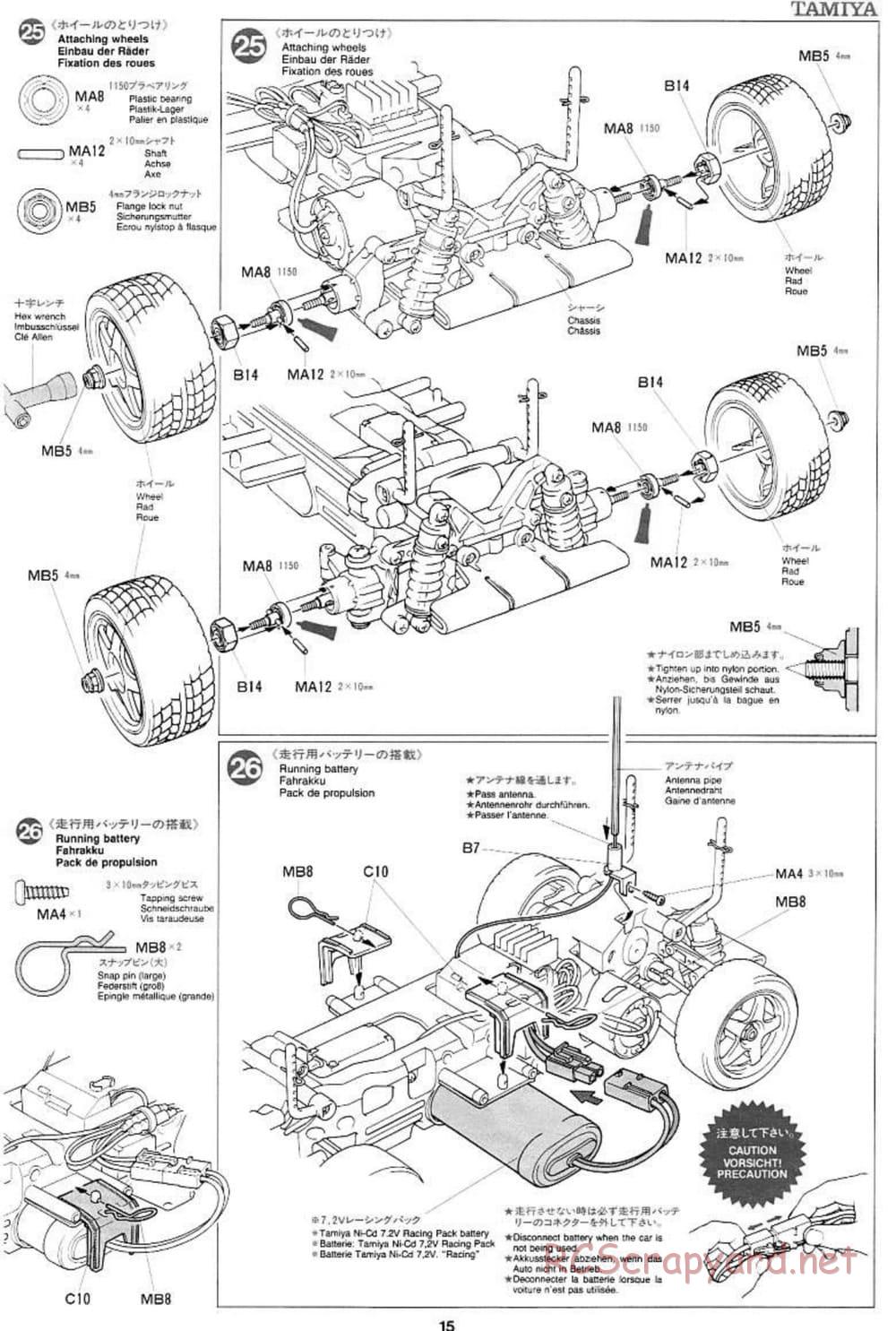Tamiya - Ford SVT F-150 Lightning - TL-01 Chassis - Manual - Page 15