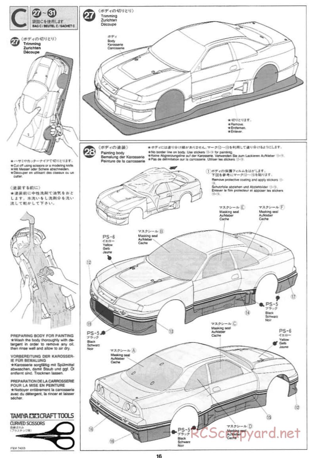 Tamiya - Pennzoil Nismo GT-R - TL-01 Chassis - Manual - Page 16