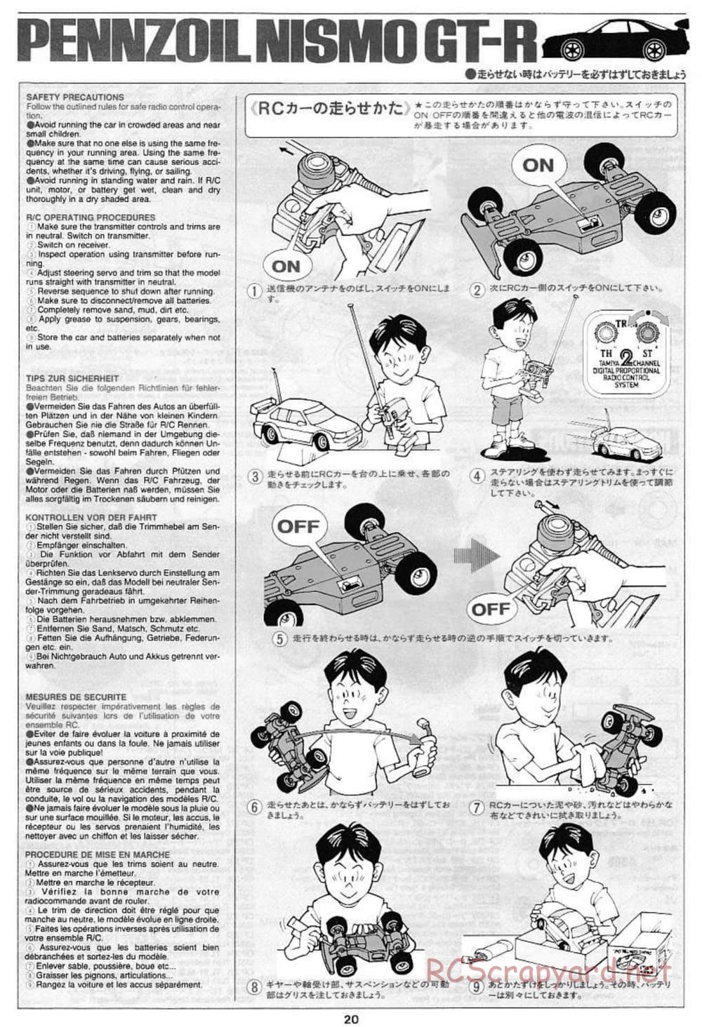 Tamiya - Pennzoil Nismo GT-R - TL-01 Chassis - Manual - Page 20