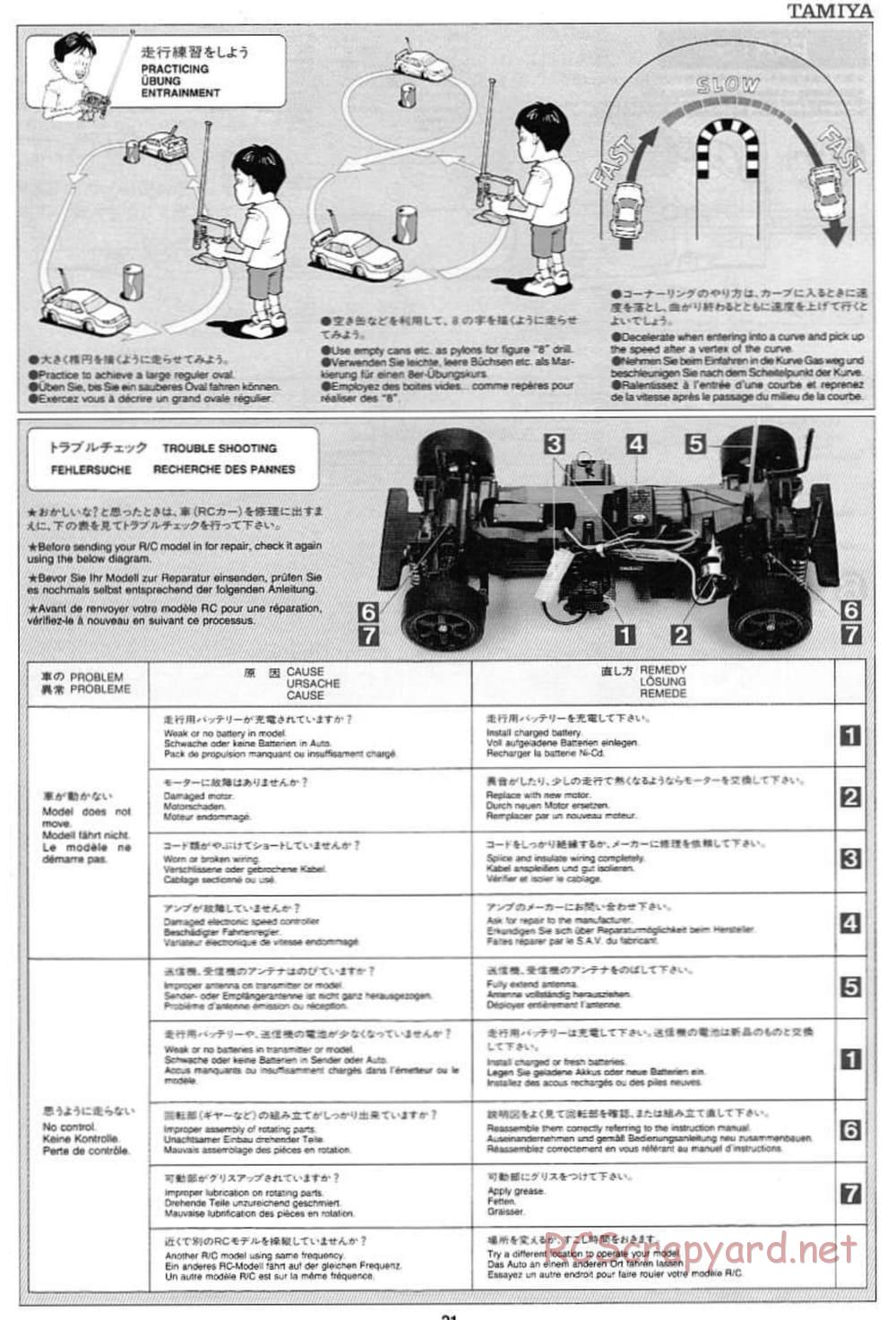 Tamiya - Pennzoil Nismo GT-R - TL-01 Chassis - Manual - Page 21
