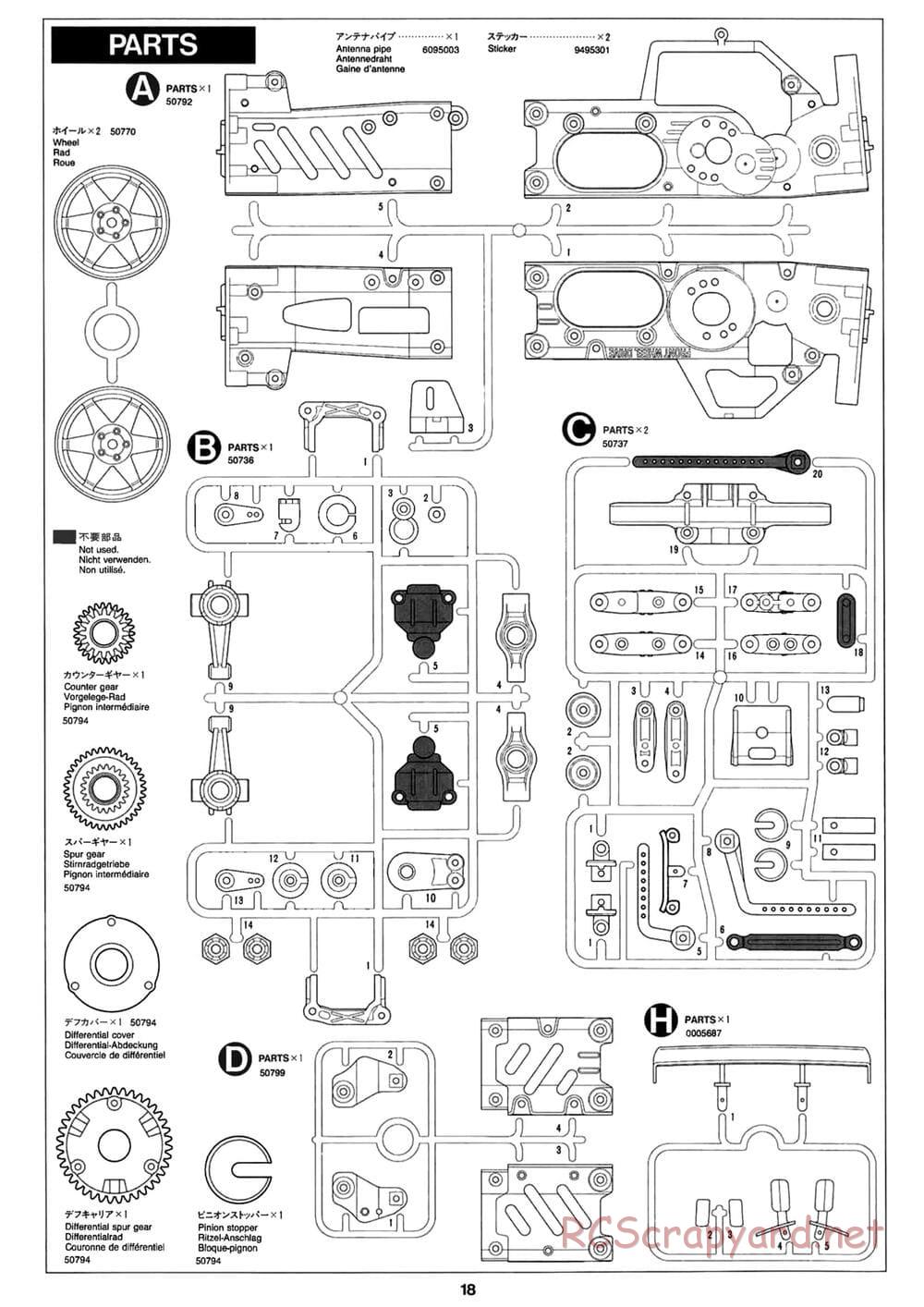 Tamiya - Peugeot 306 Maxi WRC - FF-02 Chassis - Manual - Page 18