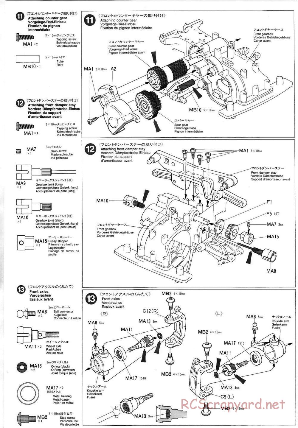 Tamiya - Mitsubishi Lancer Evolution V WRC - TA-03F Chassis - Manual - Page 8