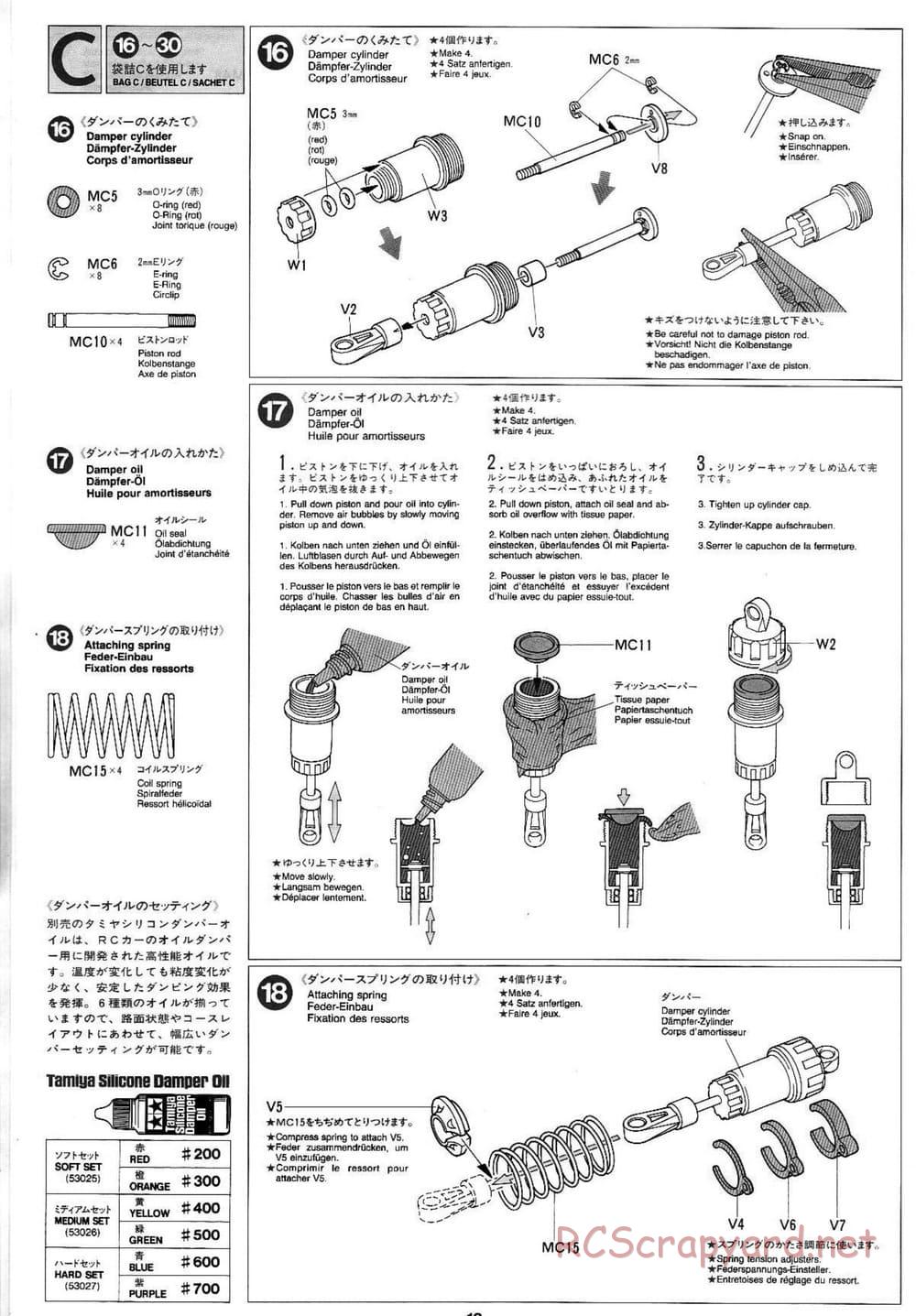 Tamiya - Mitsubishi Lancer Evolution V WRC - TA-03F Chassis - Manual - Page 10